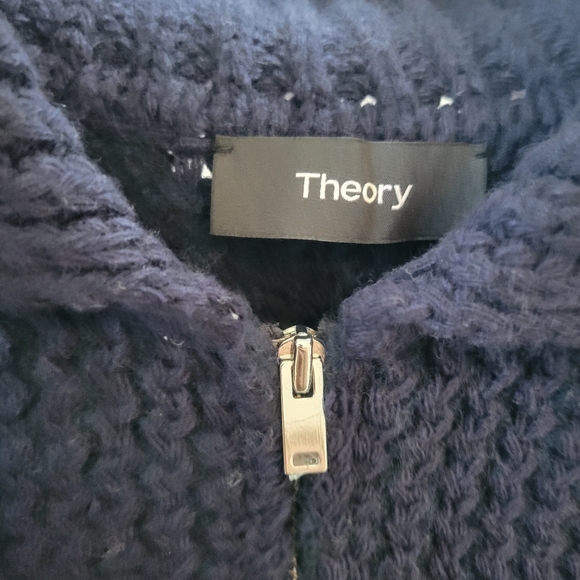 Theory Wool/Cashmere/Yak Half Zip Sweater - Picture 4 of 5